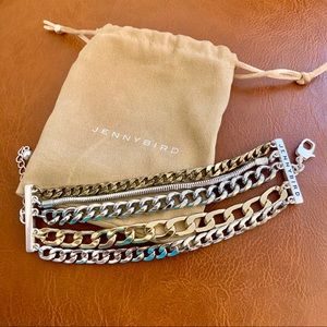 Jenny Bird Chain Cuff Bracelet